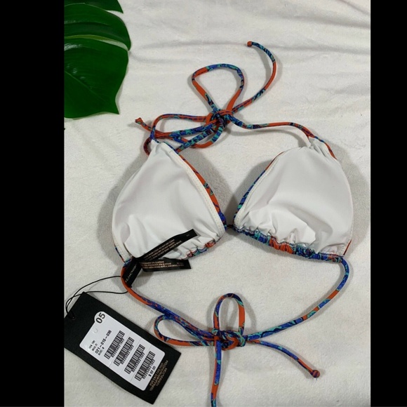 NWT $92 ViX Iva Bia Triangle Bikini Top in Floral Print [SZ Small‎ ] - Picture 5 of 8